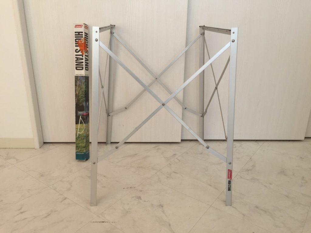 キャンプ用品 Coleman HIGH STAND 149B5411 アルミ製 スタンド ツーバーナー コールマン 折りたたみ式