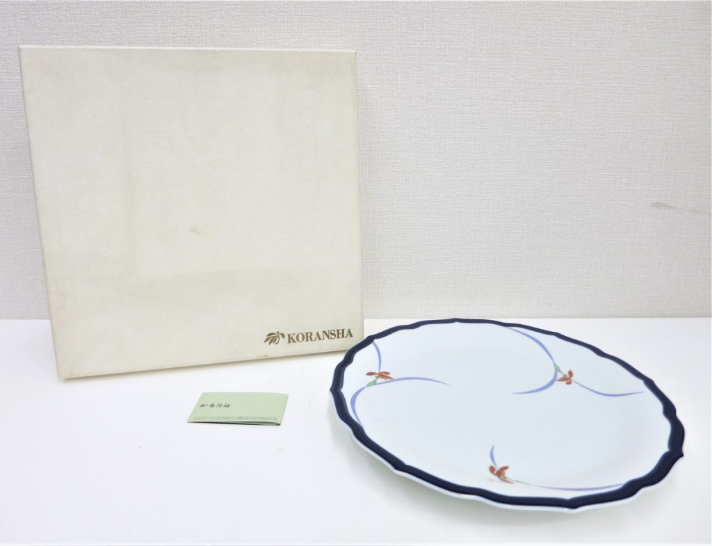 香蘭社 KORANSHA 食器 オーキッドレース 1005-JA12E 1005-JE 大皿30㎝×1 小皿15㎝×5 まとめ売り