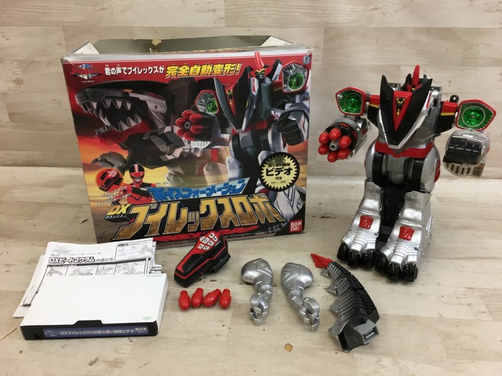 BANDAI 未来戦隊タイムレンジャー DXブイレックス ビデオ付 ボイスフォーメーション ジャンク扱い 元箱破れ有 バンダイ