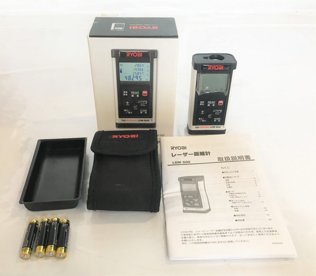 RYOBI （リョービ）レーザー距離計 LDM-500　通電確認済み