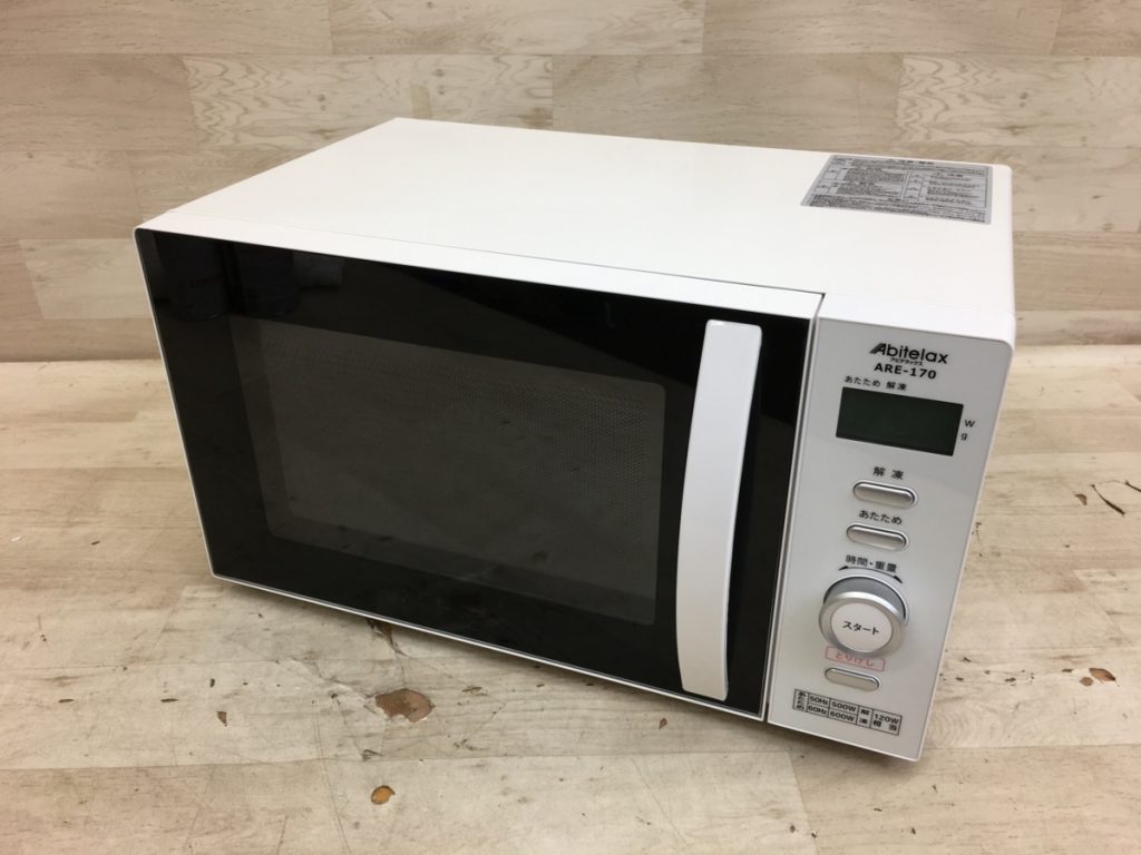 Abitelax 電子レンジ ARE-170 2019年製 ガラスターンテーブル 17L 50/60Hz アビテラックス