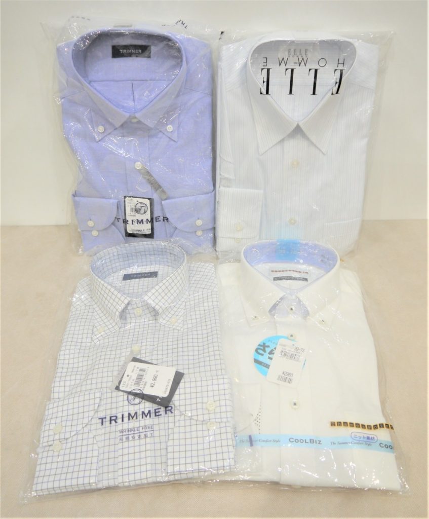 メンズ ワイシャツ シャツ 長袖 4点セット サイズ39(M) Yシャツ