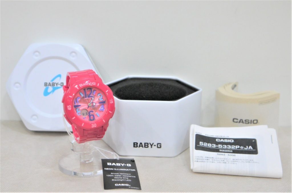 カシオ Baby-G ネオンマリン Neon Marine 腕時計 BGA-171-4B1DR　ピンク 動作確認済
