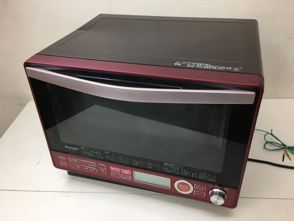 SHARP 過熱水蒸気オーブンレンジ RE-SS10B-R 2段調理 31L レッド 2017年製 電子レンジ シャープ