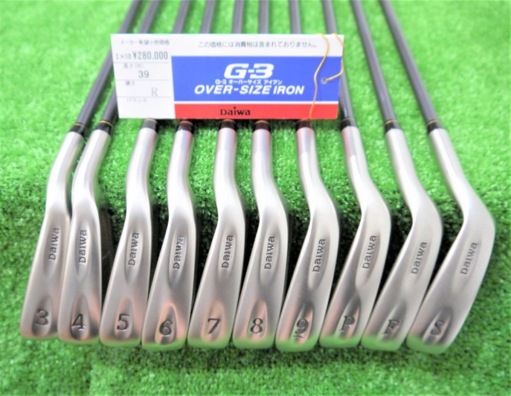 Daiwa ダイワ G-3 IRON TWIN CAVITY＆INNER MUSCLE OVER-SIZE アイアン 10本セット 純正シャフト R