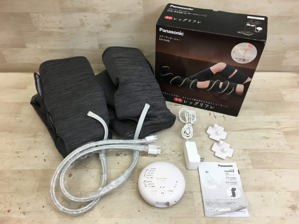 Panasonic 温感 レッグリフレ EW-RA99 エアーマッサージャー フットマッサージャー 家庭用 グレー パナソニック 元箱有