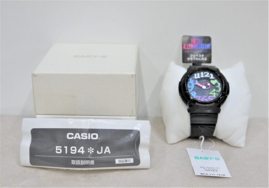 CASIO カシオ Baby-G ベビージー ブラック ネオンダイアルシリーズ BGA-131-1B2JF 電池切れ
