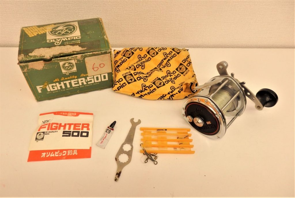 OLYMPIC オリムピック NewFighter 500 ニューファイター リール 釣具 フィッシング 釣り 箱・説明書・黄色い袋付