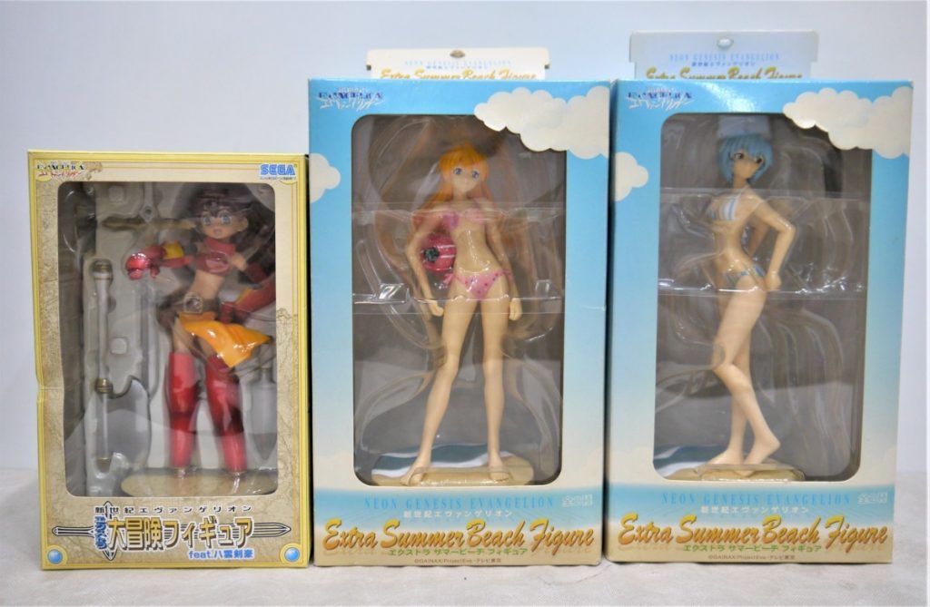 新世紀エヴァンゲリオン エクストラサマービーチ エクストラ大冒険 フィギュア 綾波レイ アスカ・ラングレー 3個セット