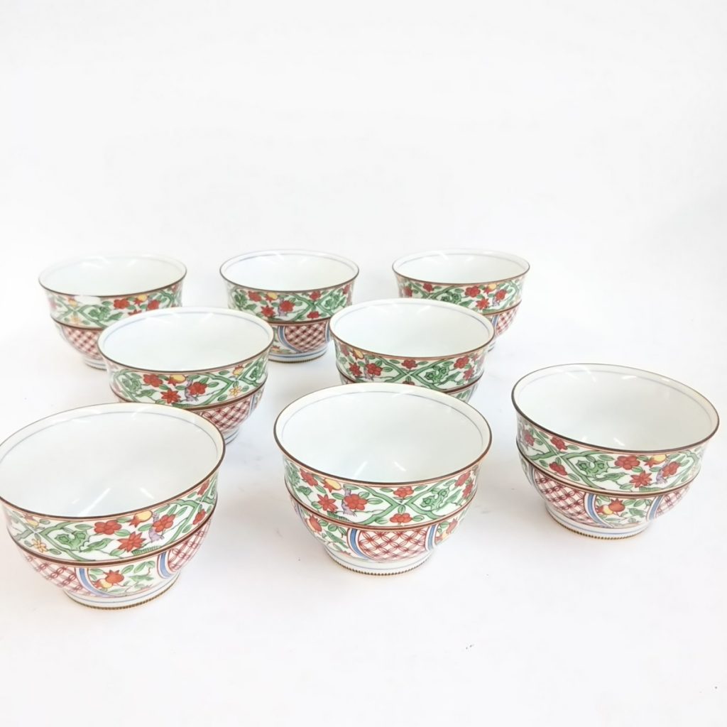 庫山窯 湯呑 8客セット カップ 和食器 現状品