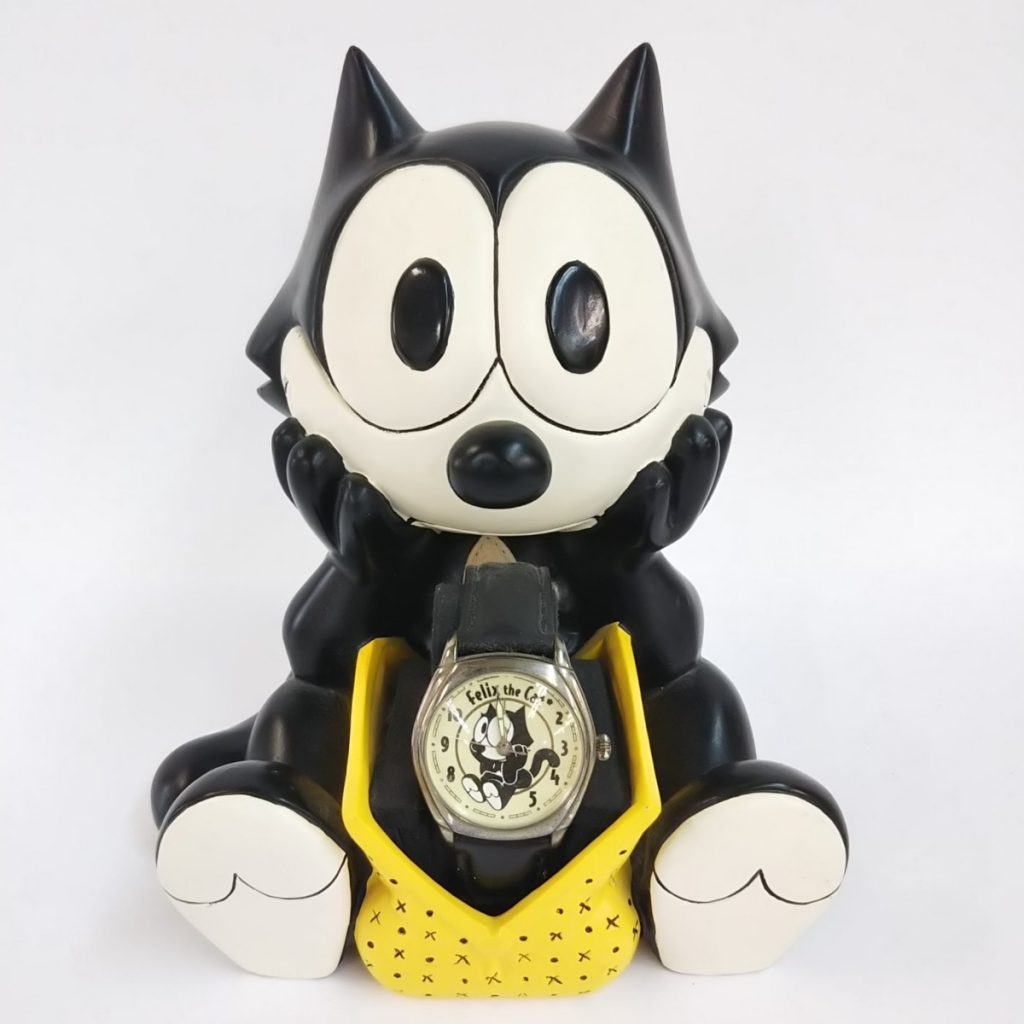 FELIX THE CAT FOSSIL フェリックスザキャット 台座つき腕時計 LI-1593 動作未確認 現状品