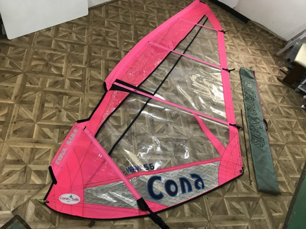 CONA SAILS WAVE 5.5 ピンク コナ ウインドサーフィン セイル 現状品