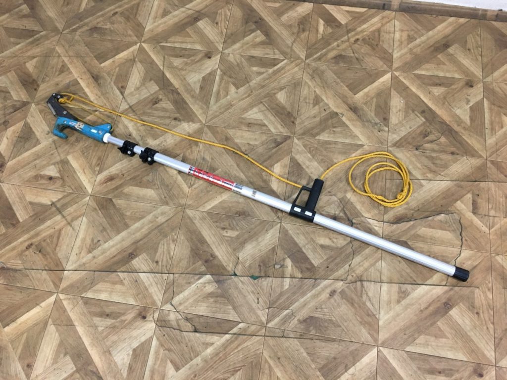 カマキ 超軽量 アルミポール 3m 3段 高枝切鋏 グリップ付 Wカッシャー付