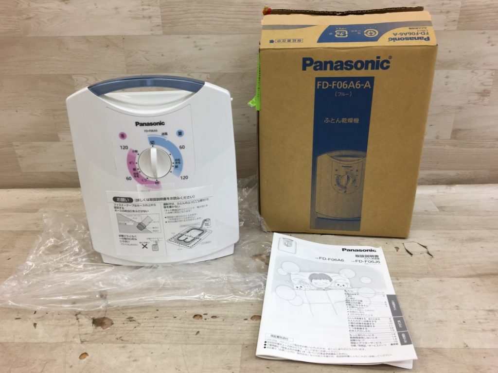 Panasonic ふとん乾燥機 FD-F06A6-A ブルー 2011年製 マット 靴専用アタッチメント パナソニック 元箱傷みあり