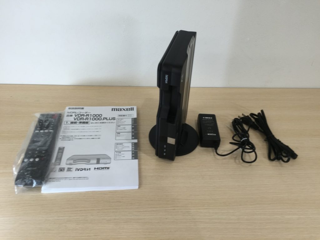 通電確認済み マクセル maxell iVDR専用レコーダー VDR-R1000 リモコン付き