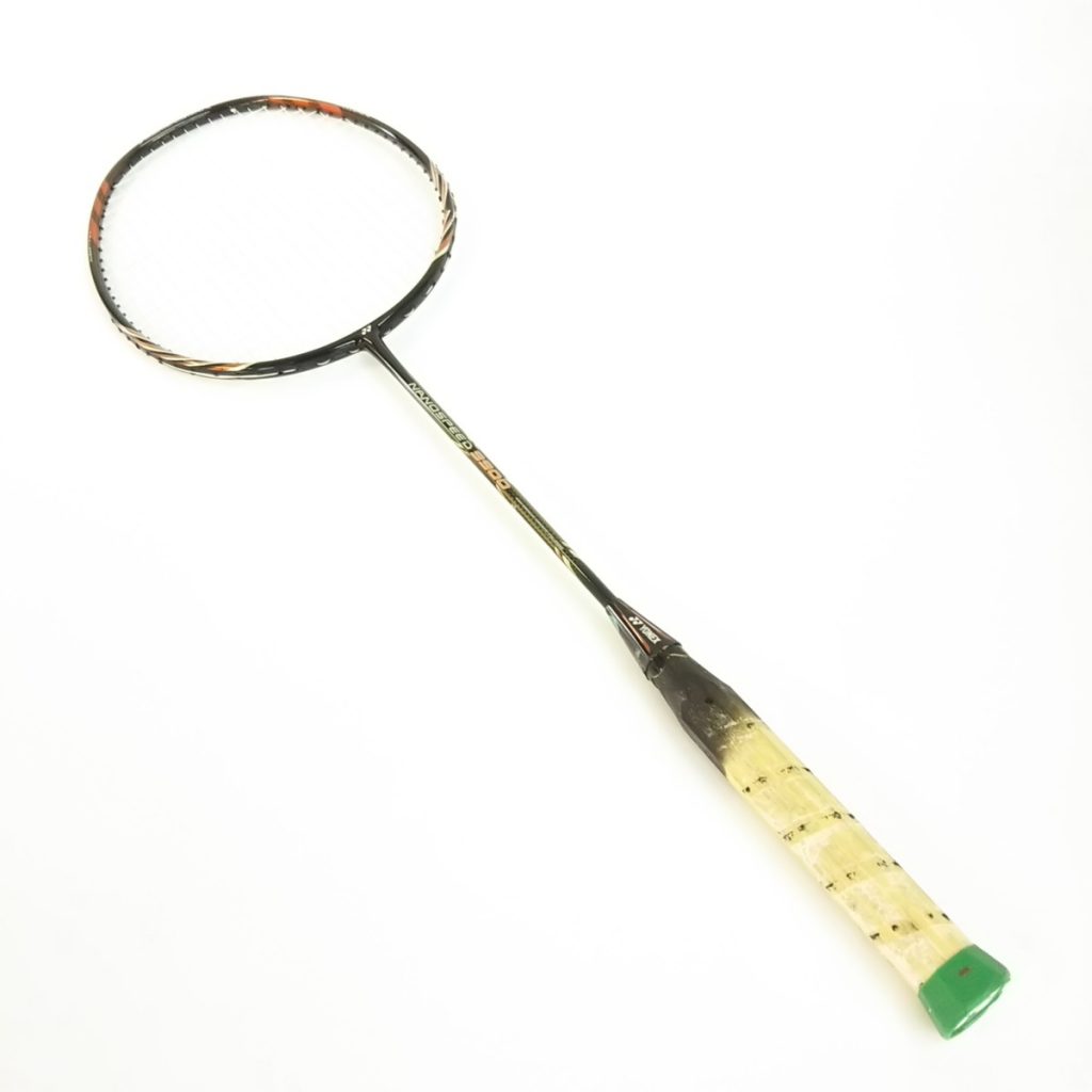 希少 YONEX ヨネックス バドミントン ラケット NANOSPEED 9900 3UG5 黒×メタリックオレンジ 日本製 廃盤 現状品