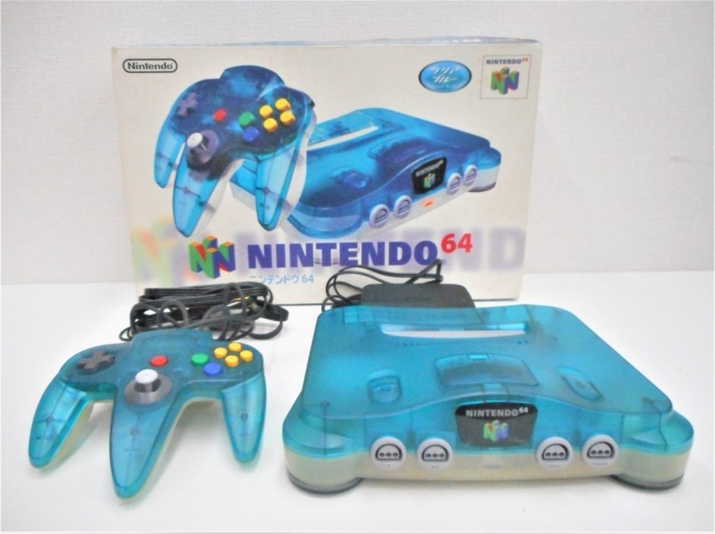 任天堂 Nintendo ニンテンドー64 本体 スケルトン クリアブルー
