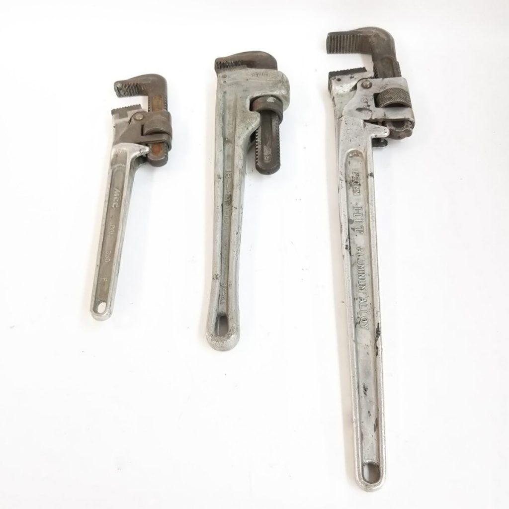 パイプレンチ 600/450/350mm まとめて HIT/MCCなど 工具 現状品