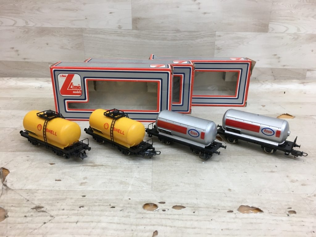 LIMA HOゲージ タンク車 4両セット ESSO SHELL 302711 302713 エッソ シェル 21RV 005 7 426-3 鉄道模型 Lima 現状品