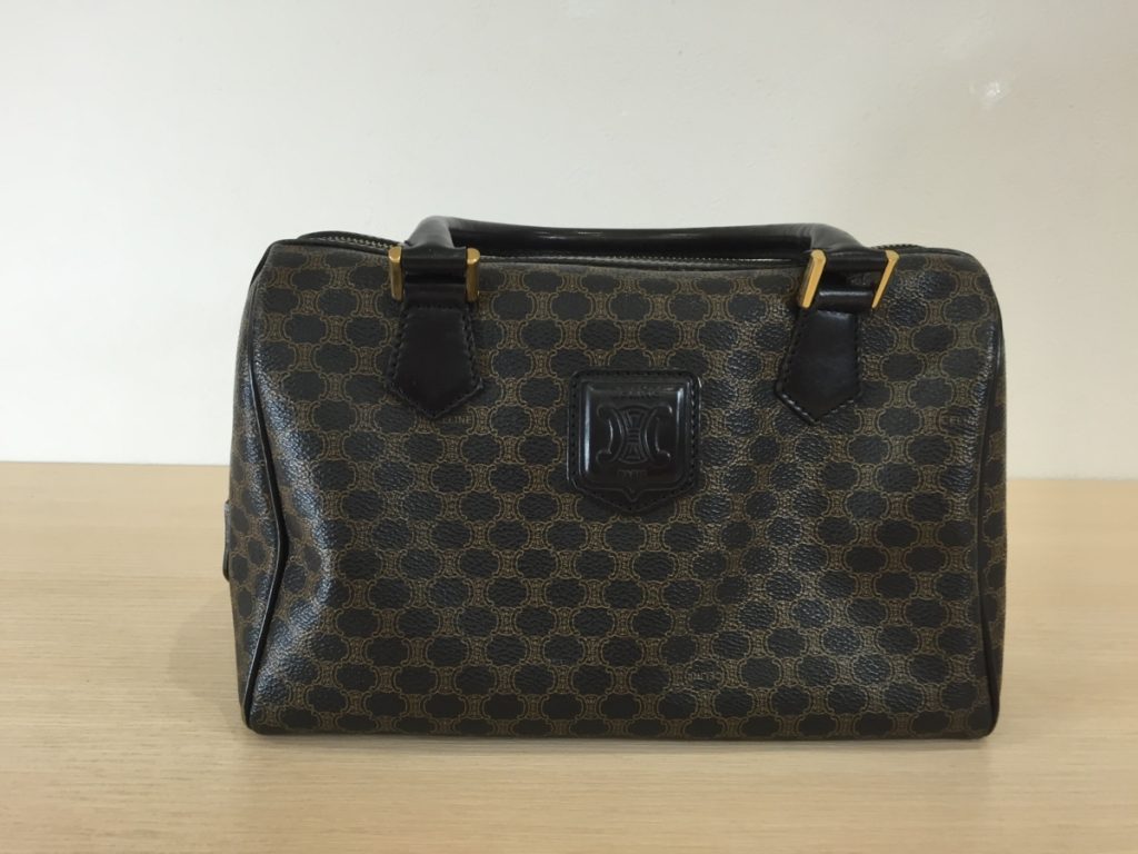 CELINE セリーヌ マカダム柄 PVC レザー MC98/1 ハンドバッグ