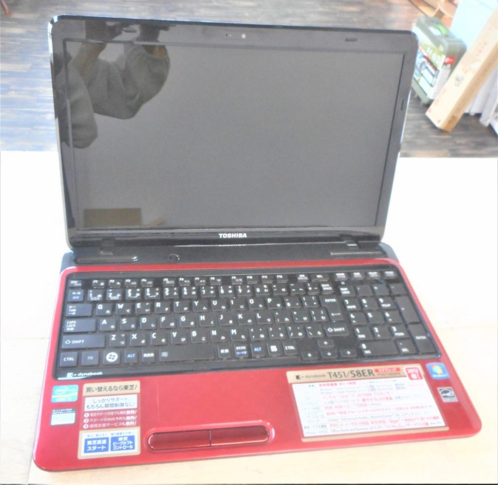 東芝 Dynabook T451/58ER windows7 HomePremium メモリ８GB