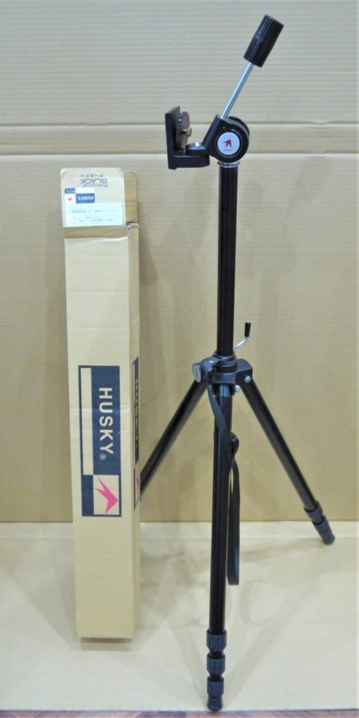 HUSKY ハイボーイ Hi-BOY 4段 3D ヘッド付 三脚 ハスキー