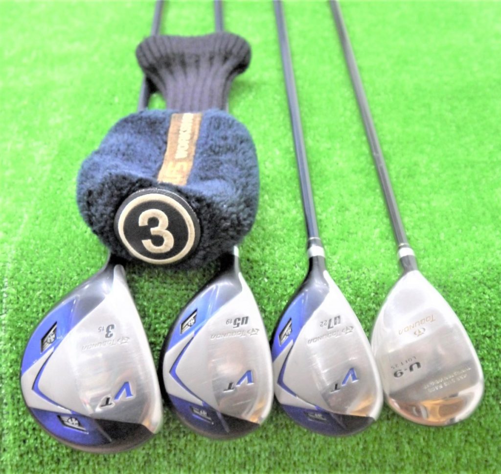 TOBUNDA VT ウッド 3W 15°/U5 19°/U7 22°/455 SUS FACE U-9 25° 4本セット