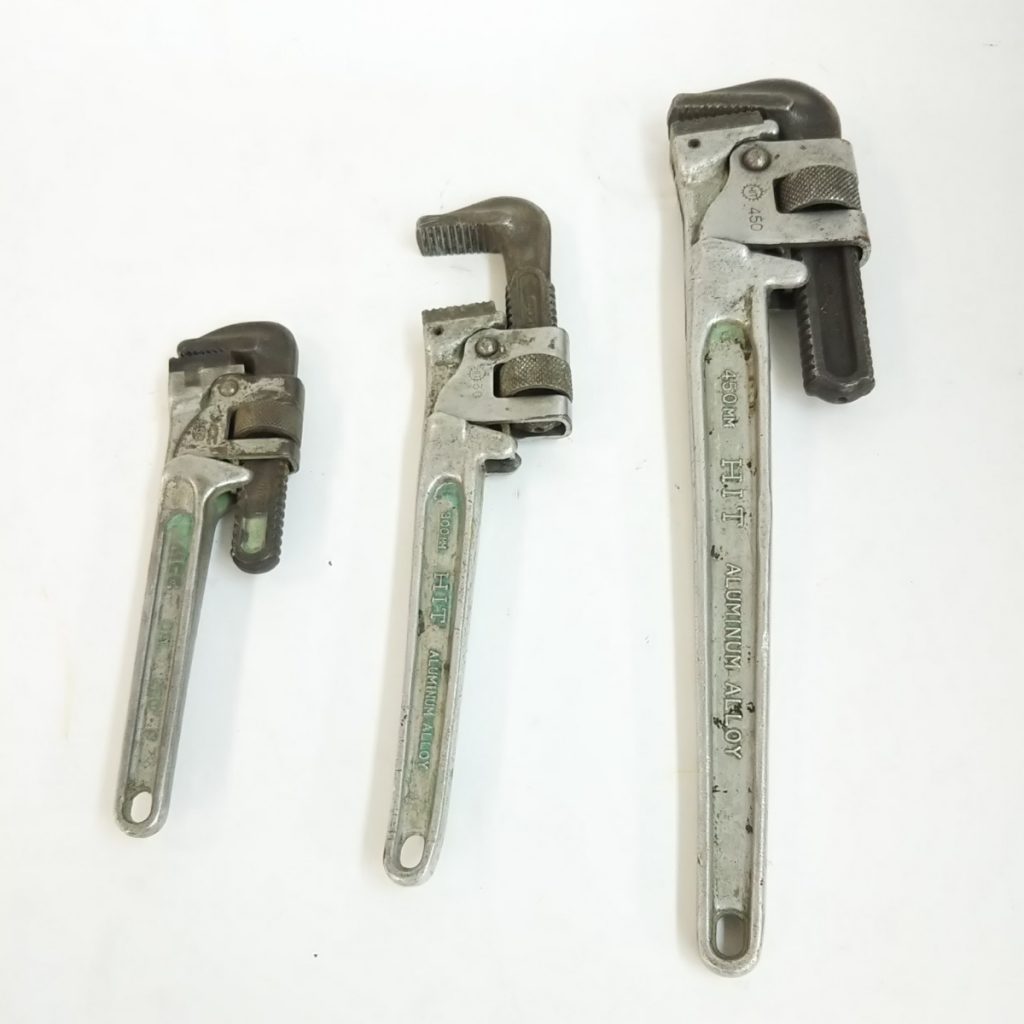 パイプレンチ 450/300/250mm まとめて HIT/MCCなど 工具 現状品