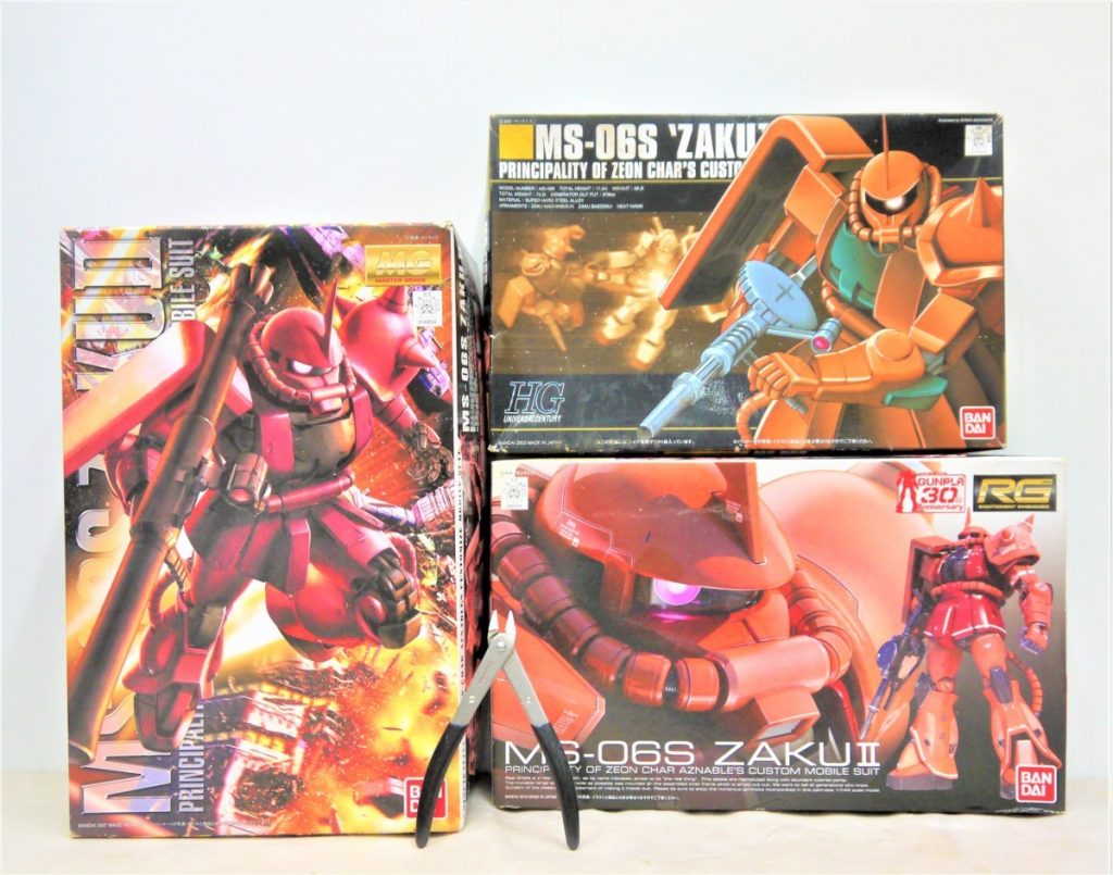 1/144 MS-06S シャア専用　ZAKUⅡ ザク2 RG HG MG ガンダム プラモデル