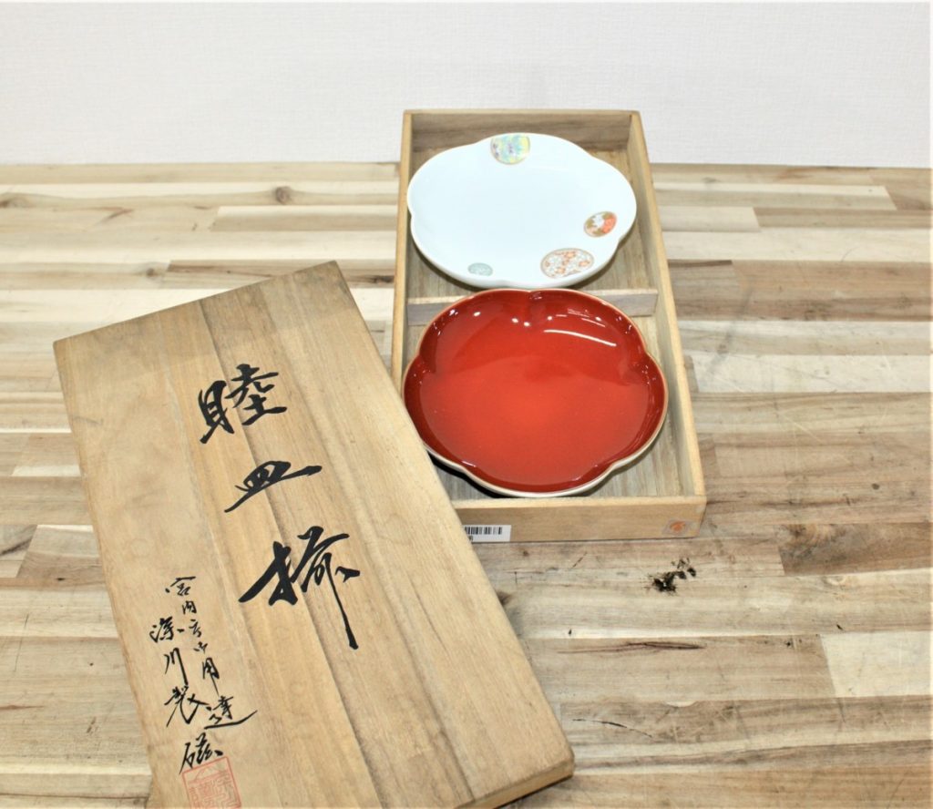 深川製磁 (フカガワセイジ) 睦皿揃 2Pセット 宮内庁御用達