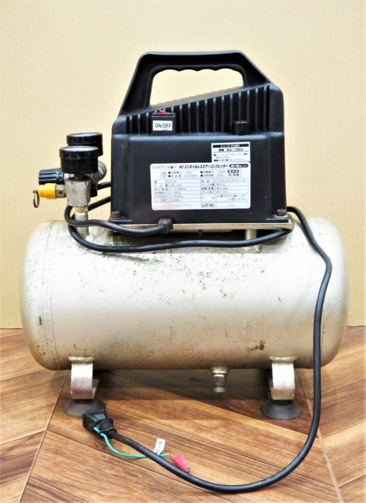 EARTH MAN アースマン AC-10 OL ミニオイルレスエアーコンプレッサー