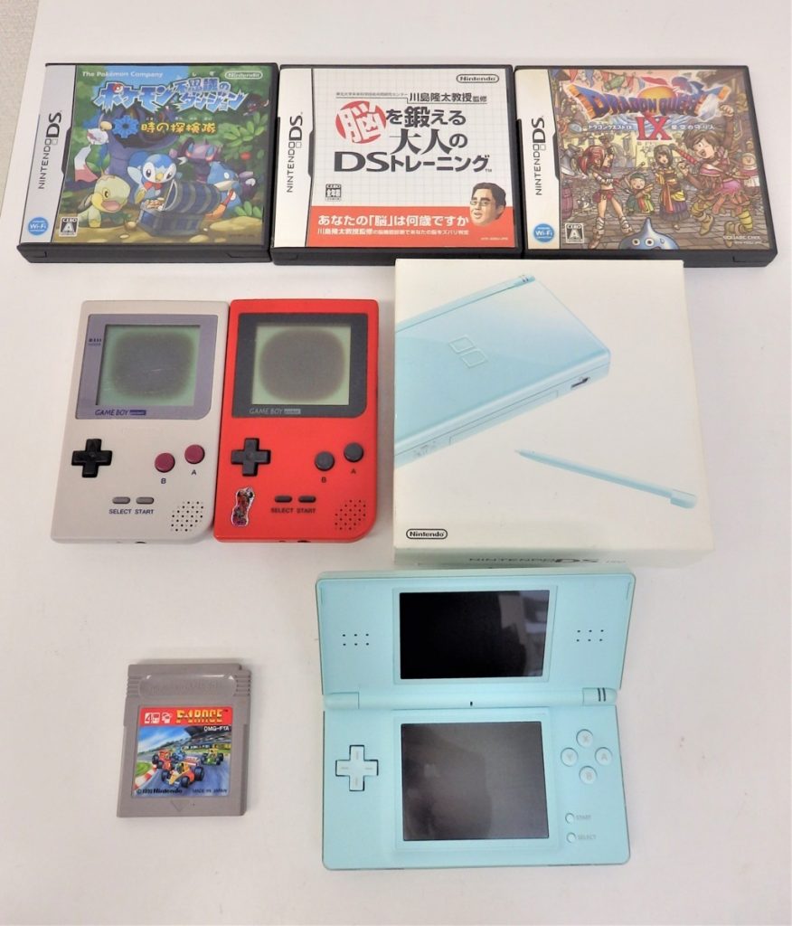 DSLite本体2台＆GBP本体2台＆ソフト4本セット 任天堂 Nintendo アイスブルー Ice Blue レッド 欠品有 動作確認済み