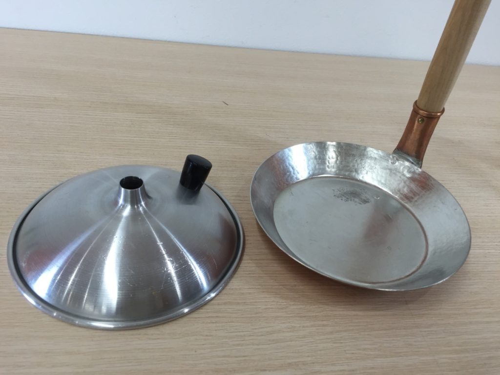 銅　親子鍋　蓋付き　蓋アルミ