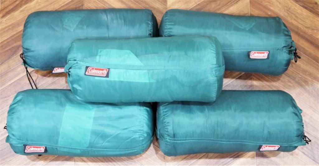 Coleman SLEEPING BAG コールマン スリーピング バッグ PERFORMER C10 GREEN パフォーマー シュラフ 寝袋 5個セット アウ