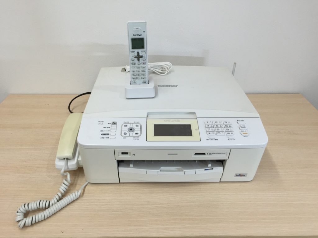 通電確認済み brother ブラザー PRIVIO プリビオ インクジェットFAX複合機 MFC-J710D 子機付き ホワイト