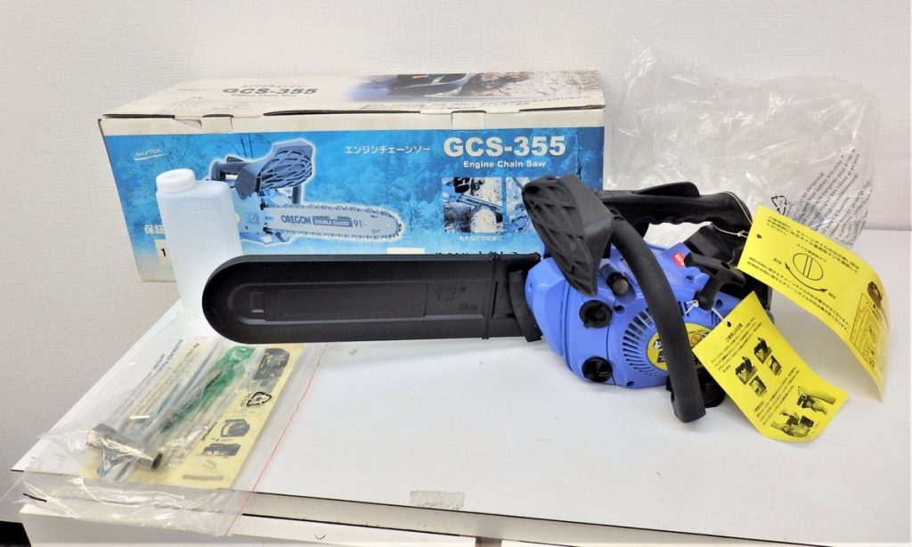 ナカトミ NAKATOMI チェンソー エンジンチェンソー GCS-355 タグ付き 2013年製 要メンテ