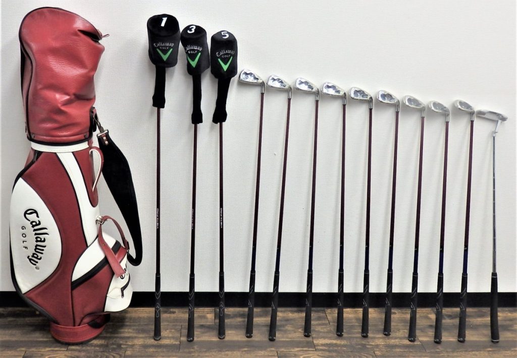 Callaway キャロウェイ X-18 貴重レディース 豪華13本セット!バッグ付き! 135 3～9PS パター バッグ以外全未使用