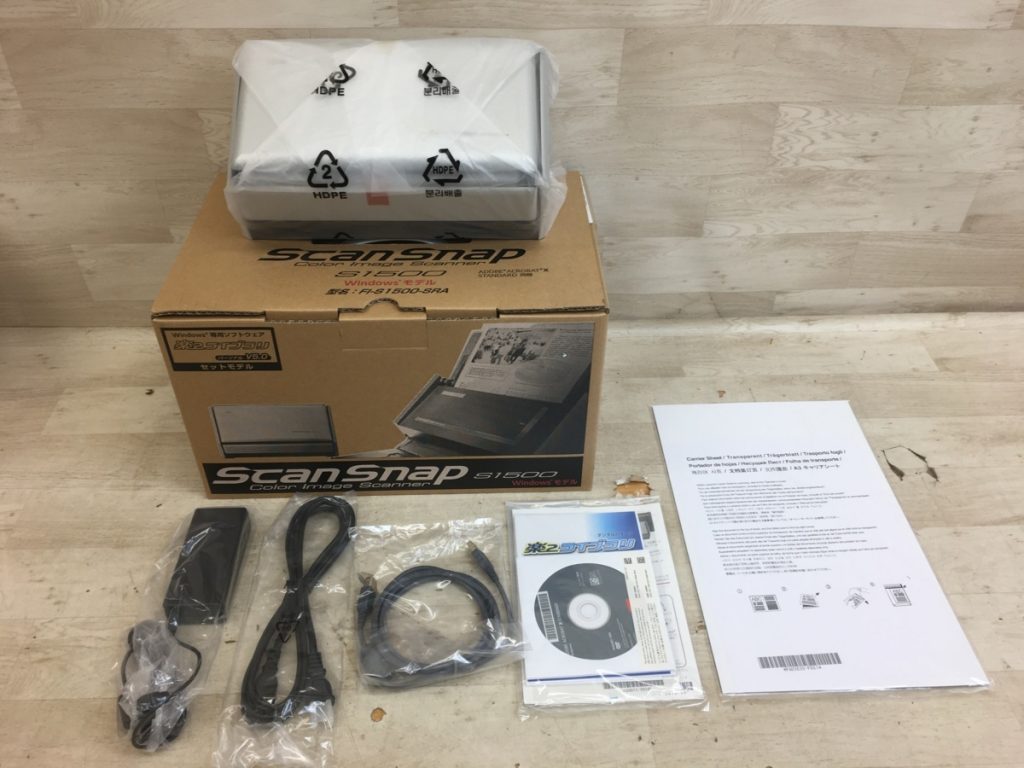 富士通 ScanSnap S1500 Windowsモデル FI-S 1500-SRA カラーイメージスキャナー FUJITSU