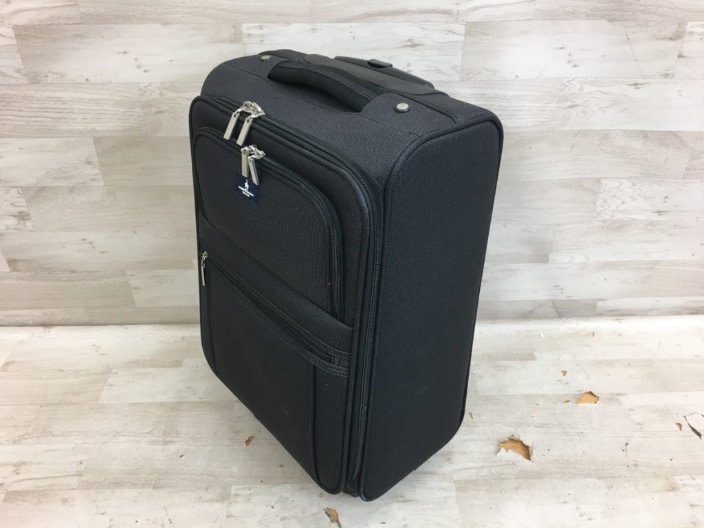 POLO スーツケース キャリーバッグ 黒 ブラック 20L 49cm 鍵付き C.U.P.C ケンブリッジユニバーシティポロクラブ