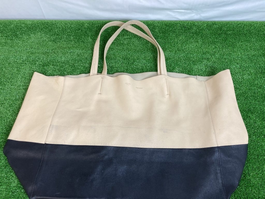 セリーヌ　CELINE　ホリゾン　カバ　トートバッグ　バイカラー