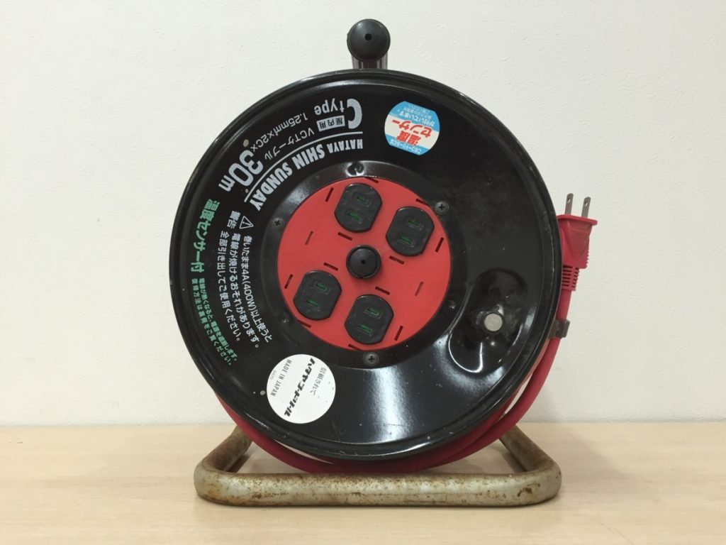 HATAYA ハタヤ 30m C-30型 コードリール ドラム VCTケーブル 赤コード