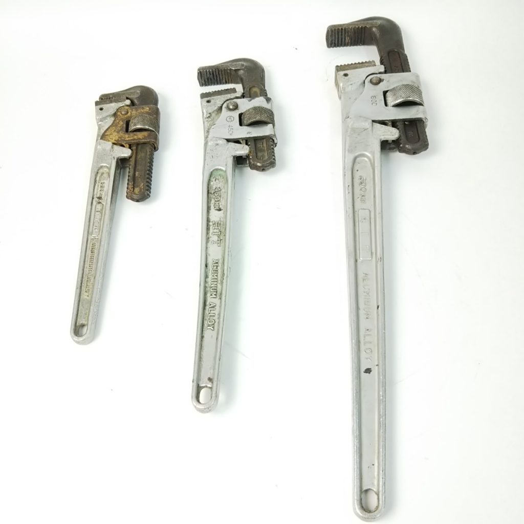パイプレンチ 600/450/350mm まとめて3本 工具 現状品