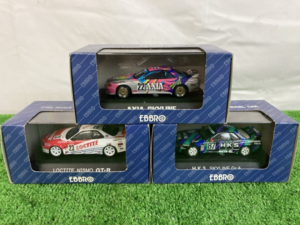 未開封品 EBBRO エブロ 1/43　3点まとめ　GT-R　AXIA SKYLINE　LOCTITE NISMO　HKS SKYLINE Gr-A