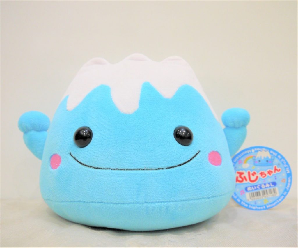 ふじちゃん　ぬいぐるみ Ｌ　藤二誠　富士山限定　ゆるキャラ　富士ちゃん　青　ブルー