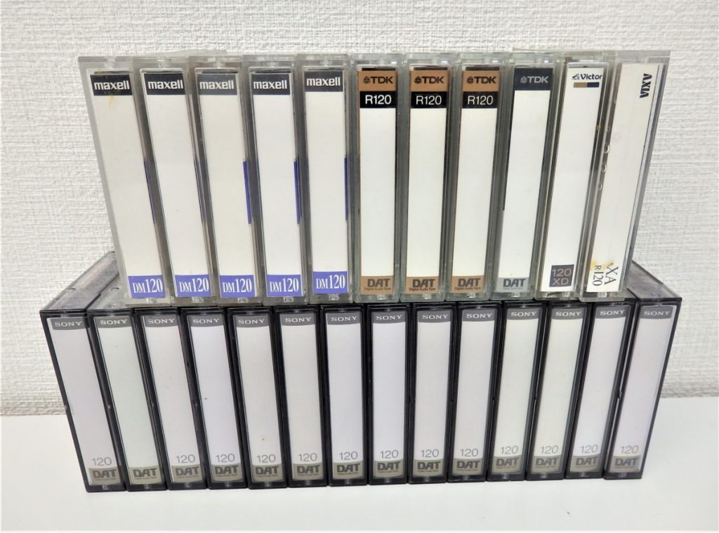 SONY/TDK/maxell/AXIA/Victor 録音済み DATテープ DT-120 まとめ25本セット ケース汚れ有含む 大量 複数 音楽 録音 再生