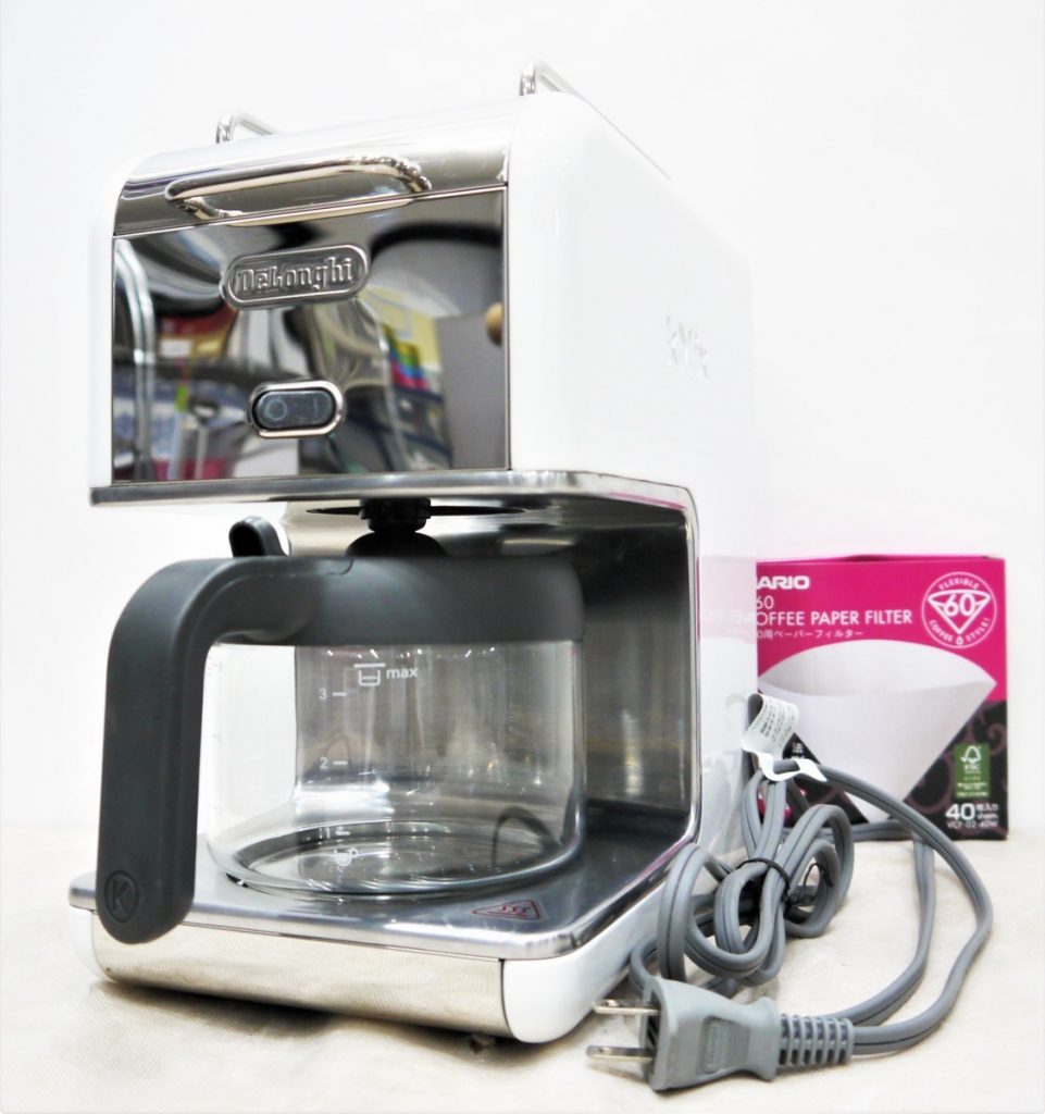 DeLonghi デロンギ ドリップ式コーヒーメーカー kMix CMB6-WH 紙フィルターセット