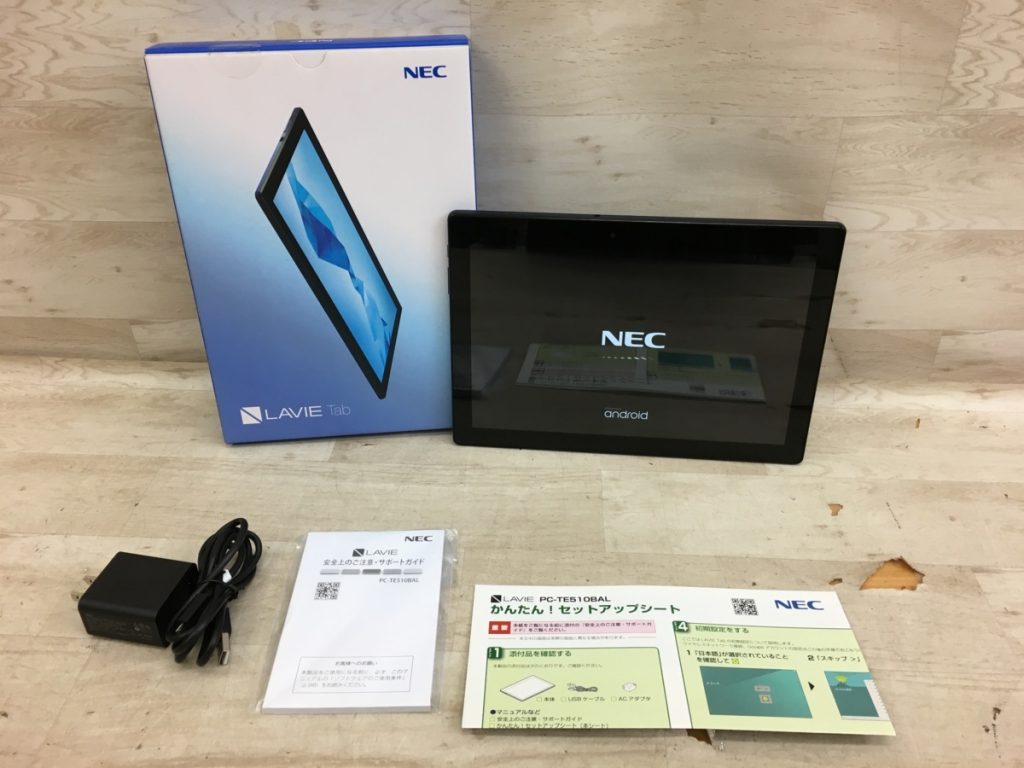 NEC LAVIE Tab PC-TE510BAL ネイビーブルー 初期化済み 16GB 10.1インチ アンドロイドタブレット Wi-Fiモデル Android
