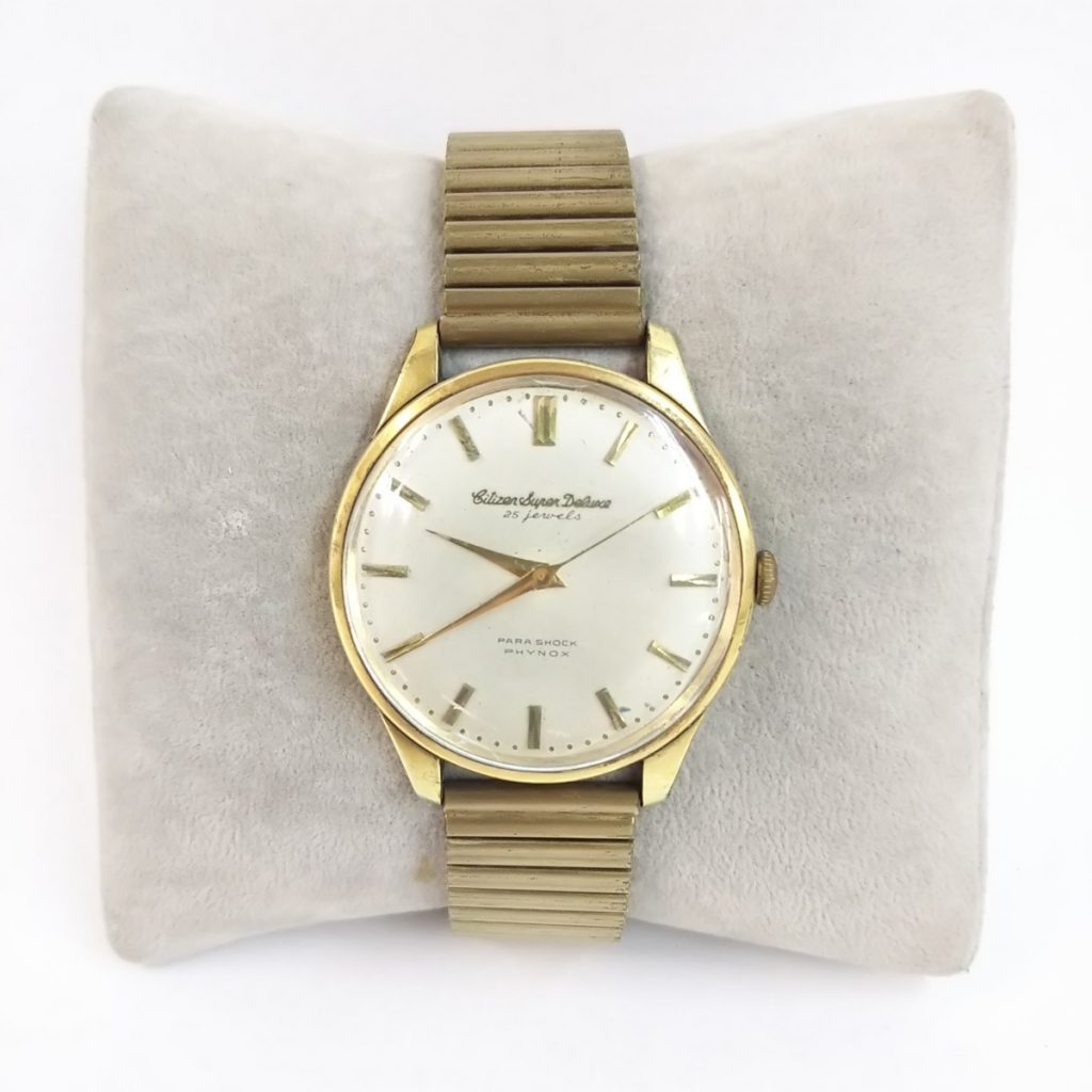 Citizen シチズン Super Deluxe 14金張り手巻き腕時計 14K 80 MICRONS 1507092 10700522 現状品