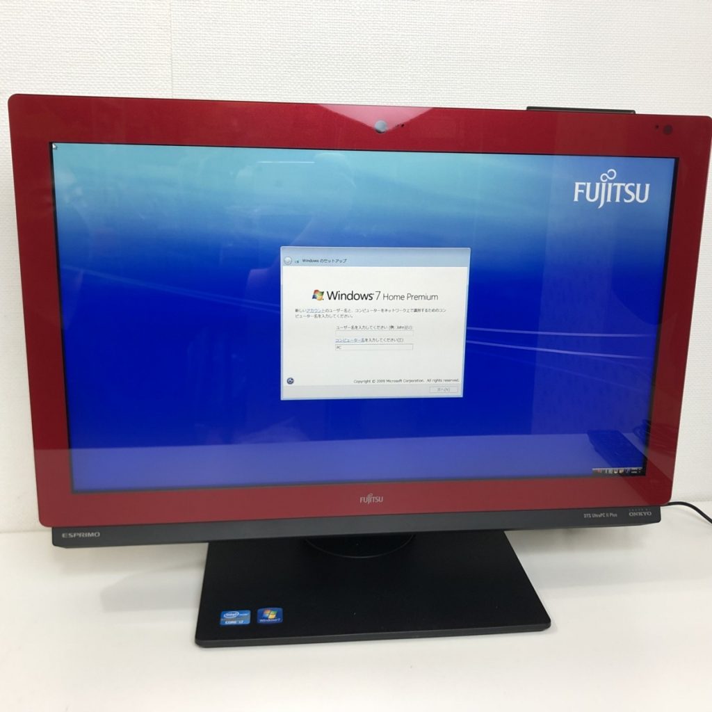 FUJITSU 富士通 ESPRIMO FH77/HD Windows 7 Home Premium Core i7-3610QM 2.3GHz リモコン付き 通電確認済み