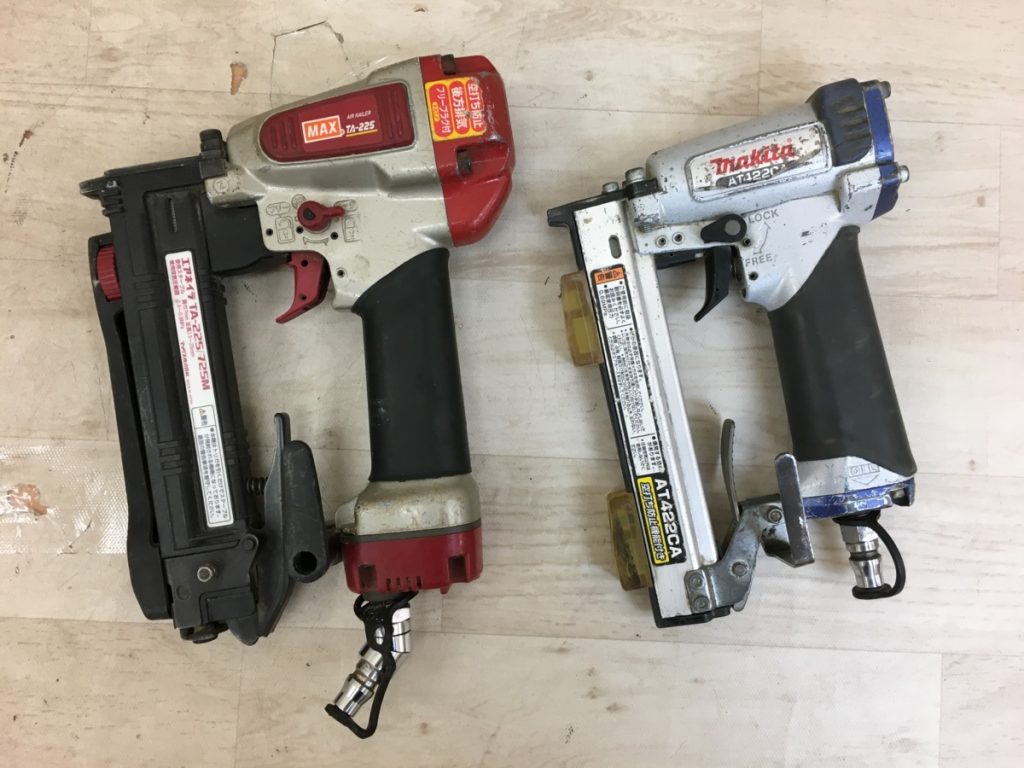 makita MAX 2点セット 軽天タッカ AT422CA エアネイラ TA-225/275M 動作未確認 現状品 マキタ マックス